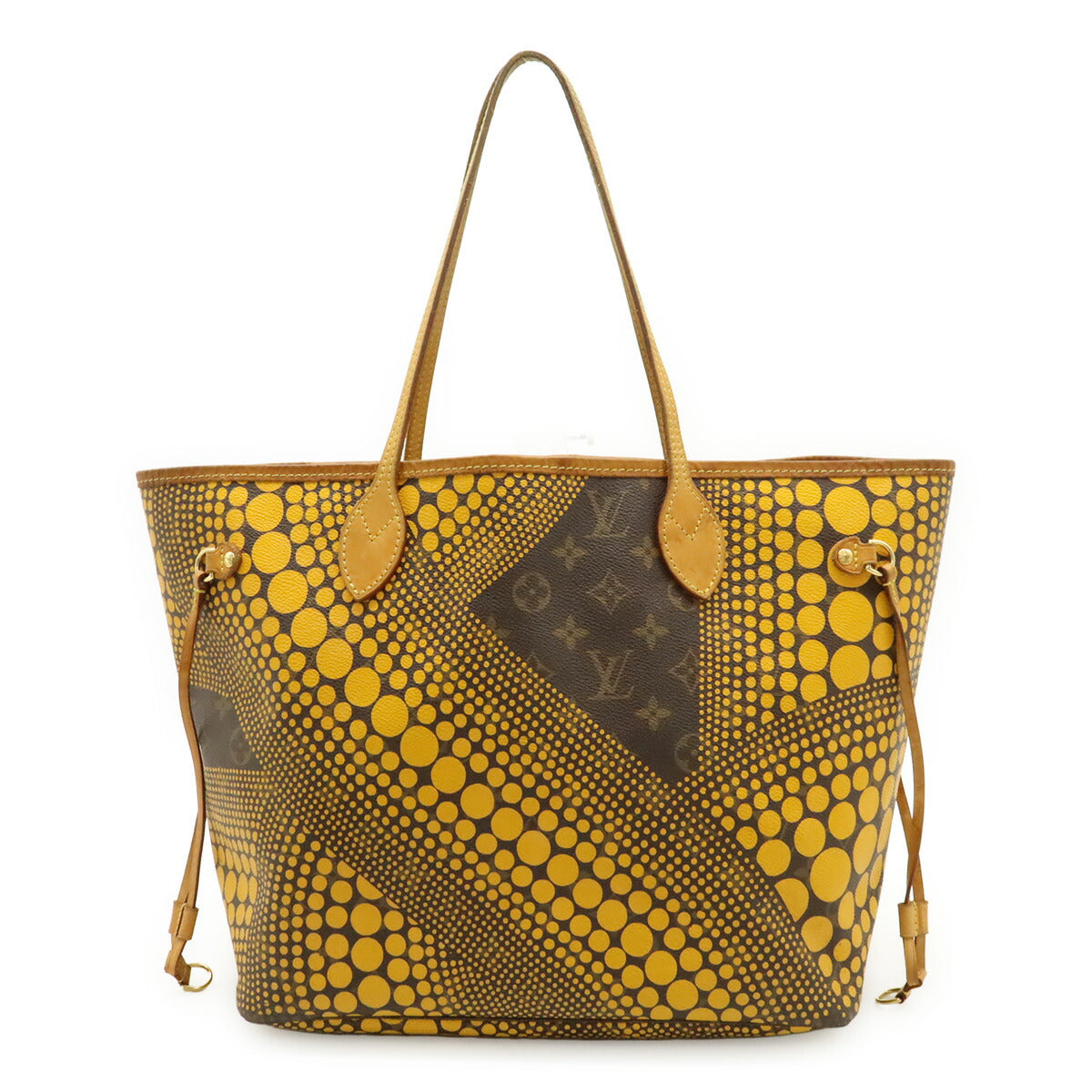 Louis Vuitton Neverfull MM Monogram Wave Pumpkin Dot Tote Limited