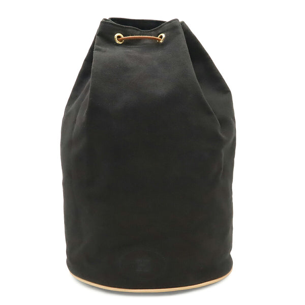Hermes Polochon Mimil GM Canvas Leather Shoulder Bag