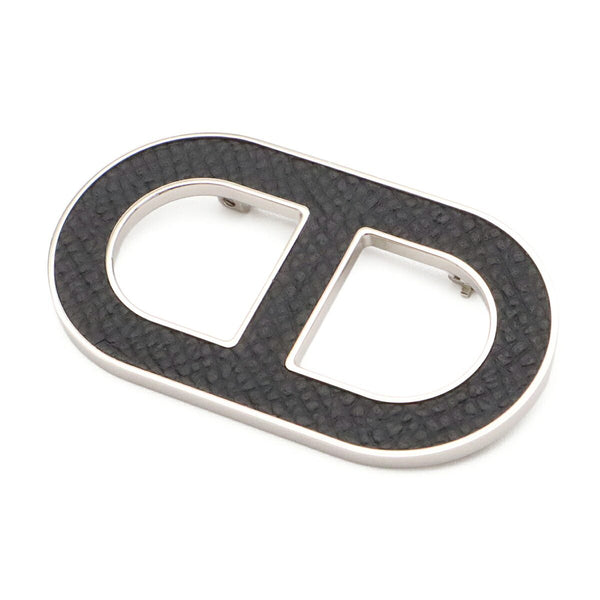 Hermes Chaine d’Ancre Leather Brooch