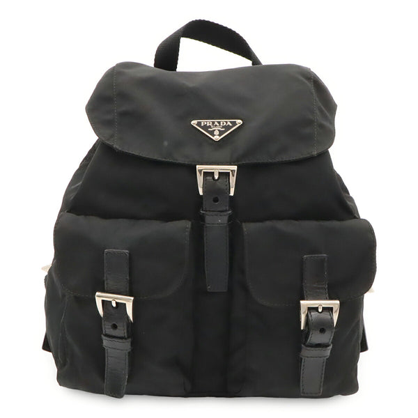 Prada Vela Nylon Leather Backpack