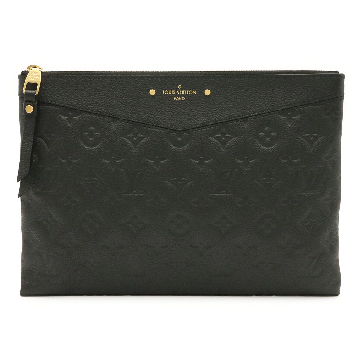 Louis Vuitton Monogram Empreinte Leather Clutch Bag