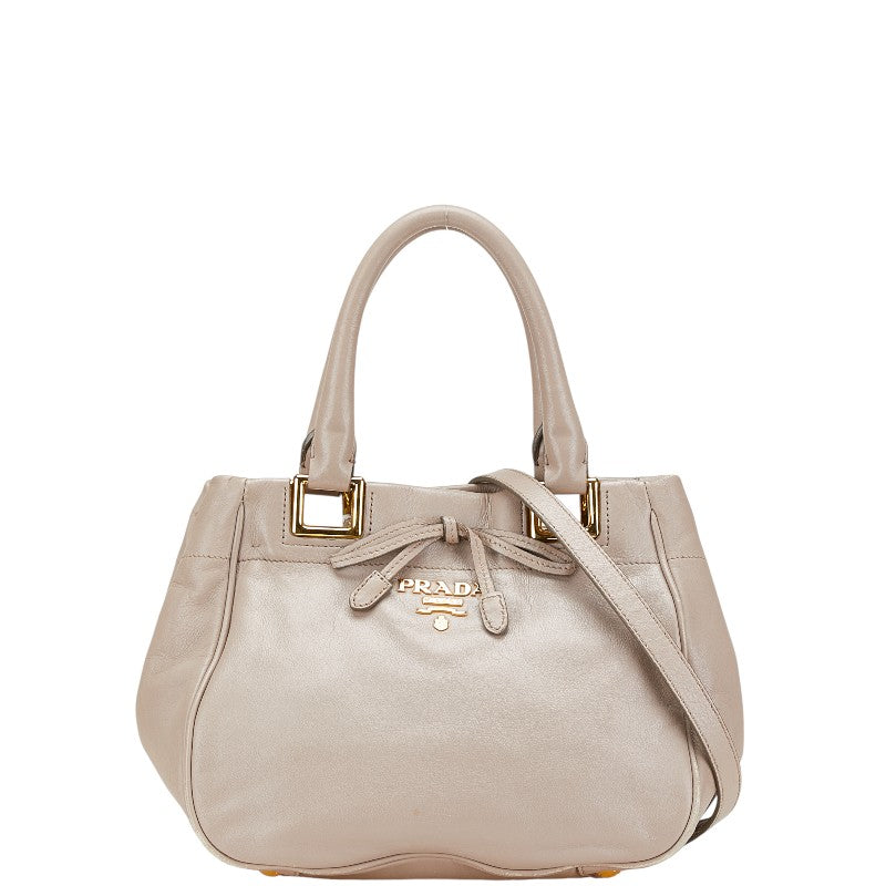 Prada Ribbon Leather 2way Bag