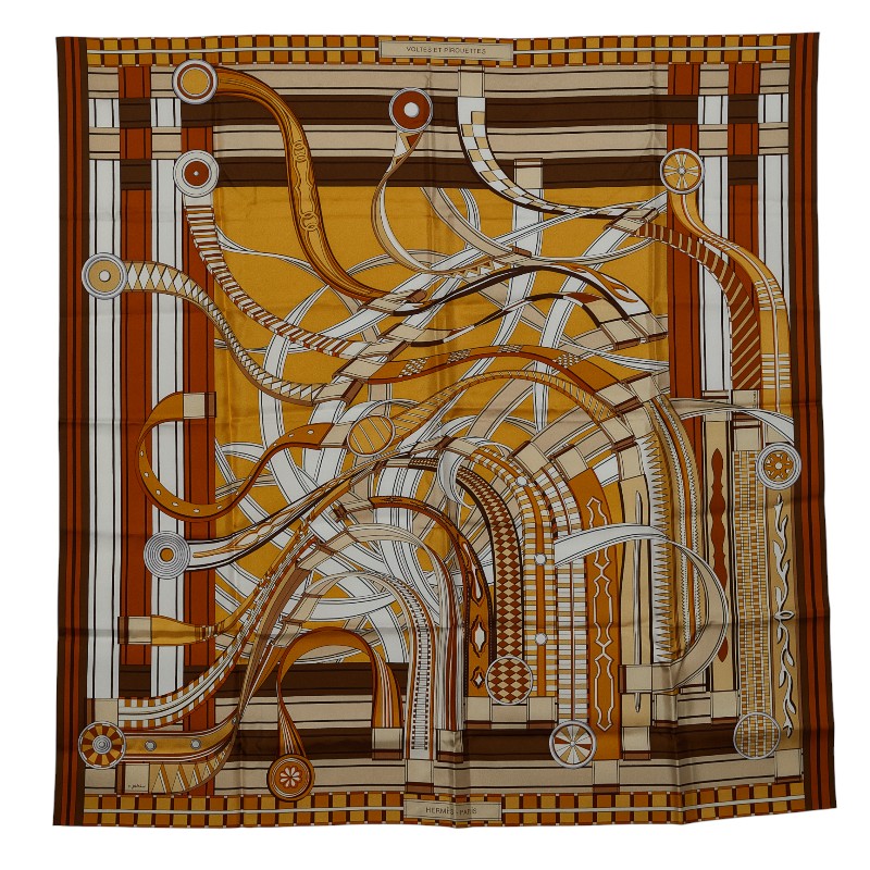 Hermes Voltes et pirouettes Silk Scarf
