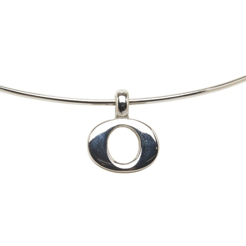 Dior Silver Metal Choker Necklace for Women