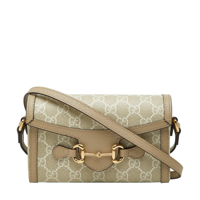 Gucci Horsebit 1955 GG Supreme PVC Mini Shoulder Bag