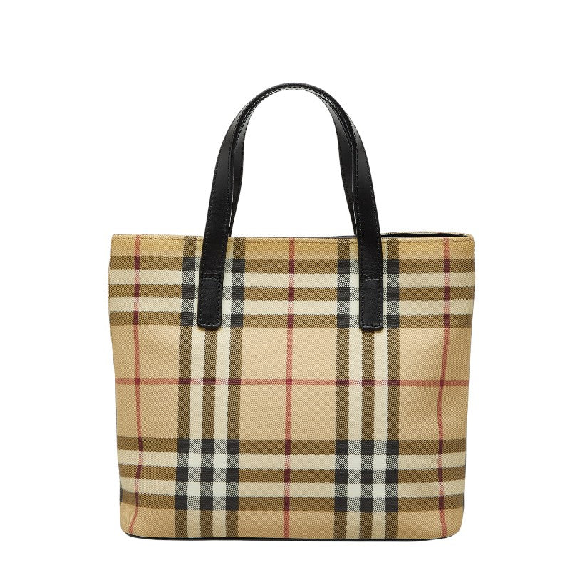 Burberry Nova Check PVC Leather Handbag