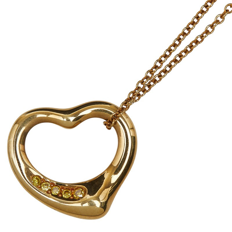 Tiffany Open Heart Au750 Necklace