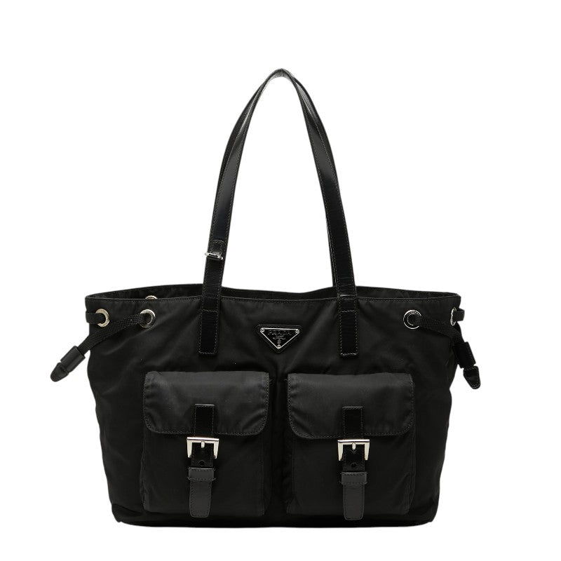 Prada Triangle Logo Nylon Handbag