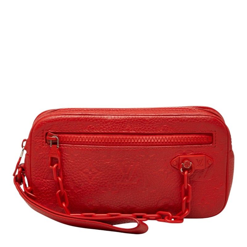 Louis Vuitton Pochette Volga Monogram Taurillon Clutch Bag