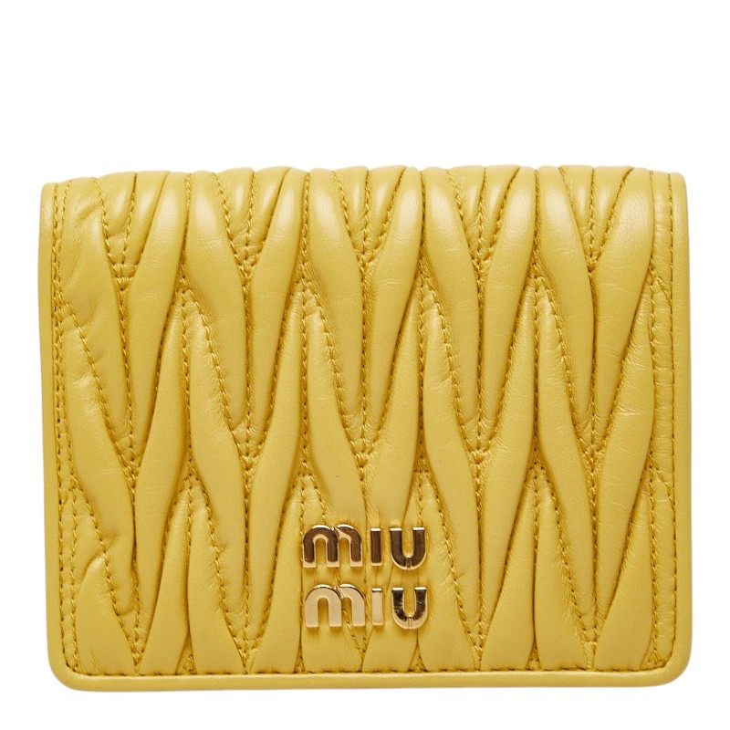 MIUMIU Matelassé Leather Wallet
