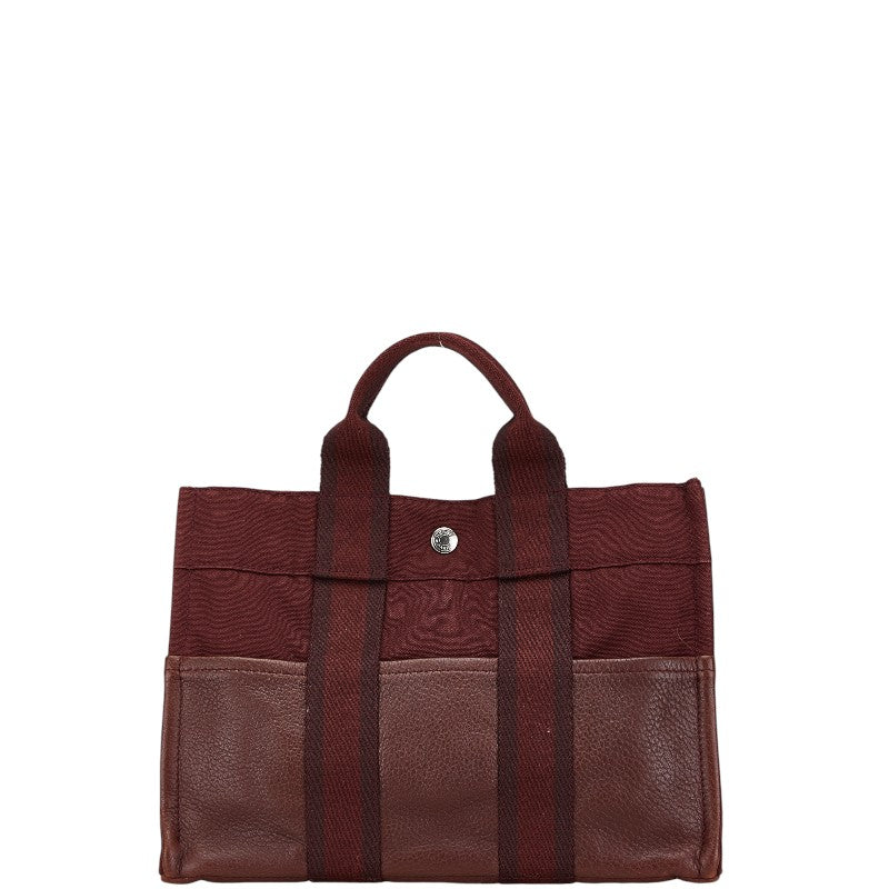 Hermès Fourre Tout PM Canvas Leather Handbag