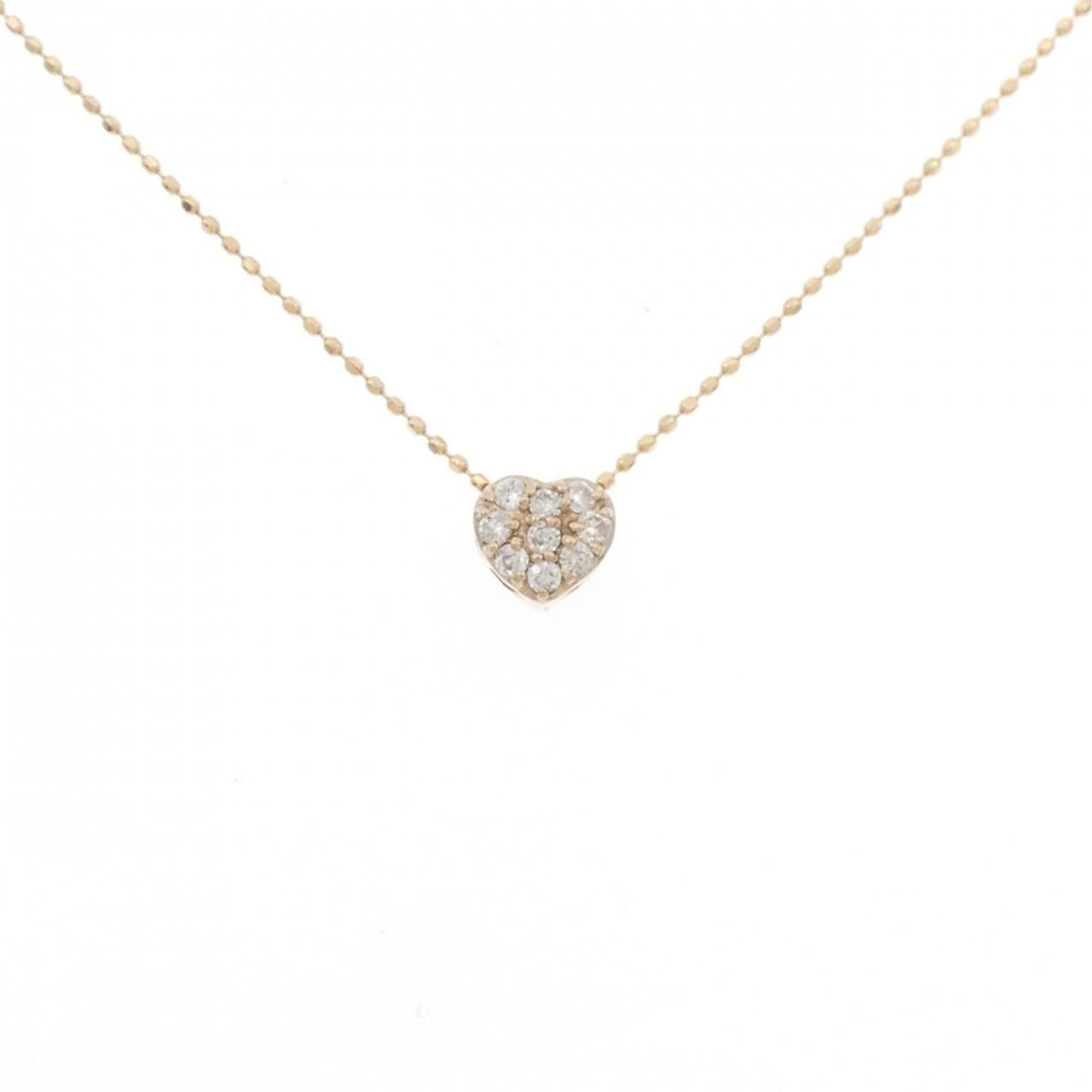 Au750 Heart Diamond Necklace