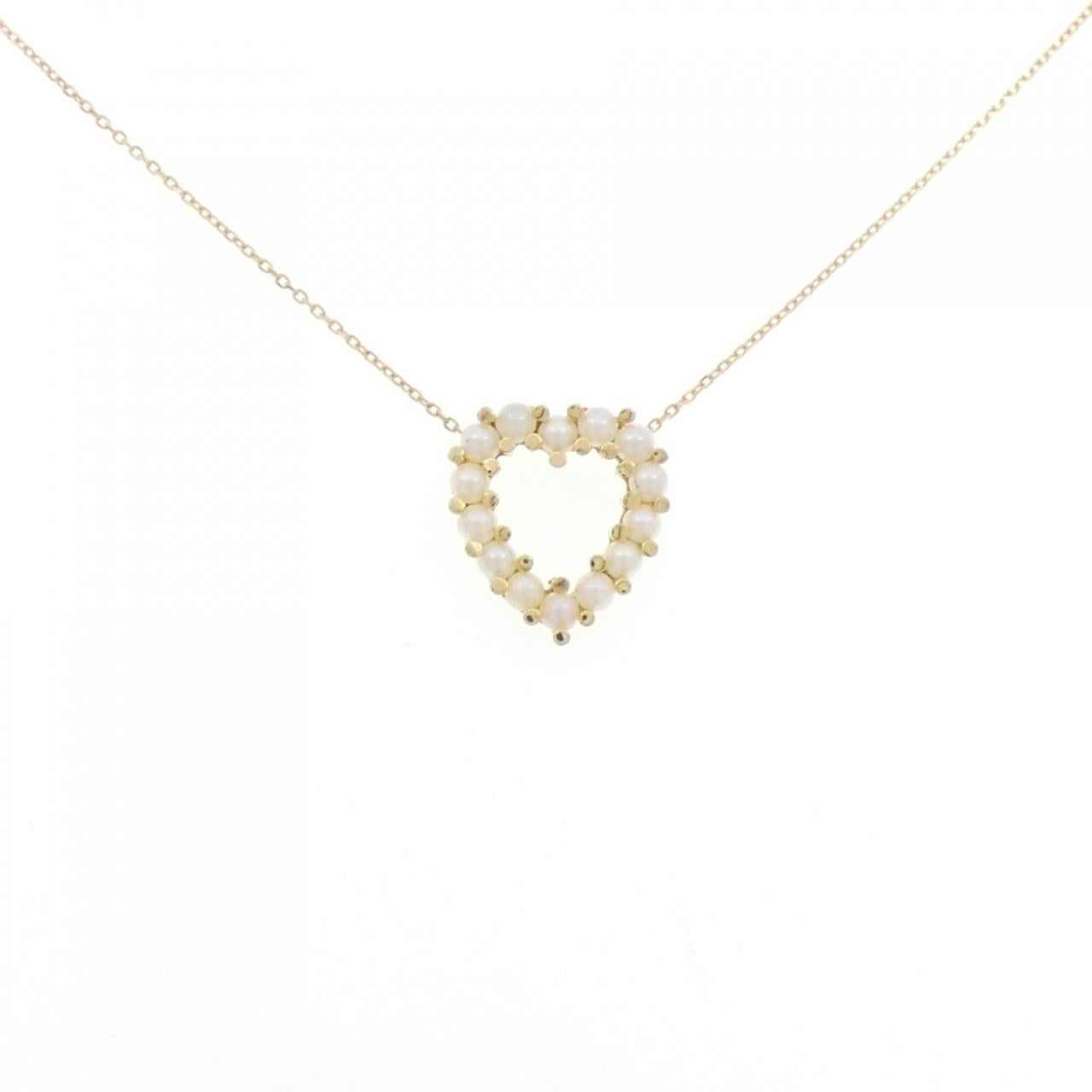 Au750 Heart Akoya Pearl Necklace
