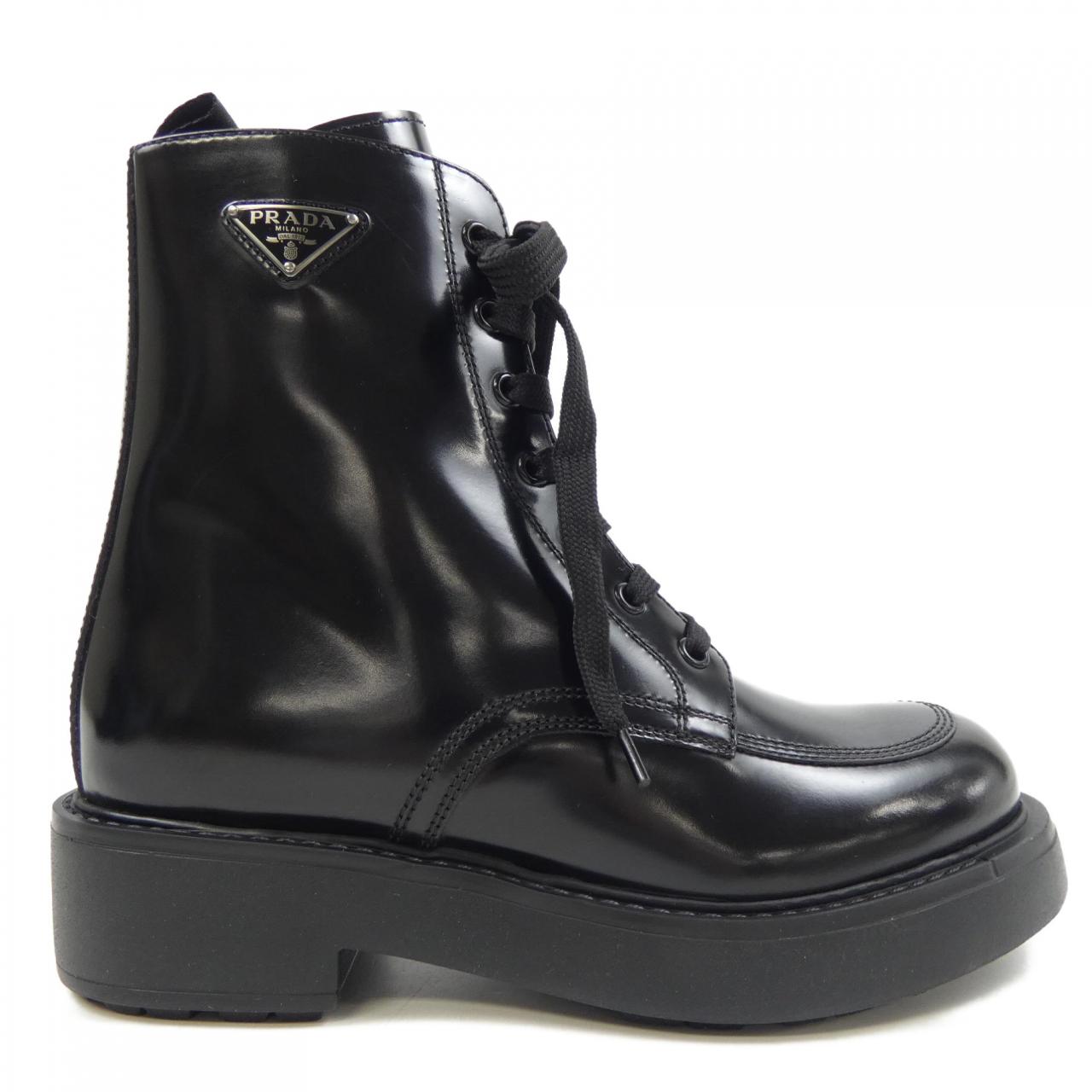 Prada 1T647N Brushed Leather Boots
