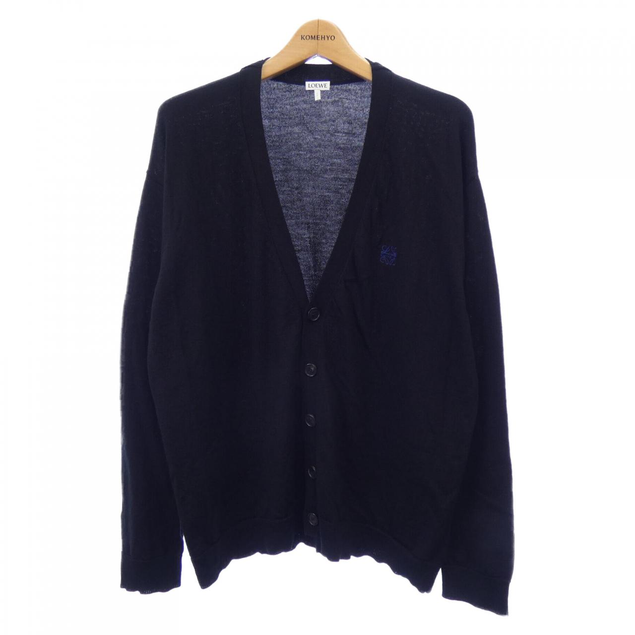 LOEWE / カーディガン(薄手)/L/ウール/BLK/Q825Y16K05 Loewe Q825Y16K05 Wool Cardigan – LuxUness