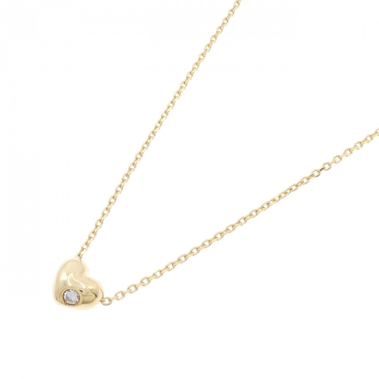 Au750 Heart Diamond Necklace