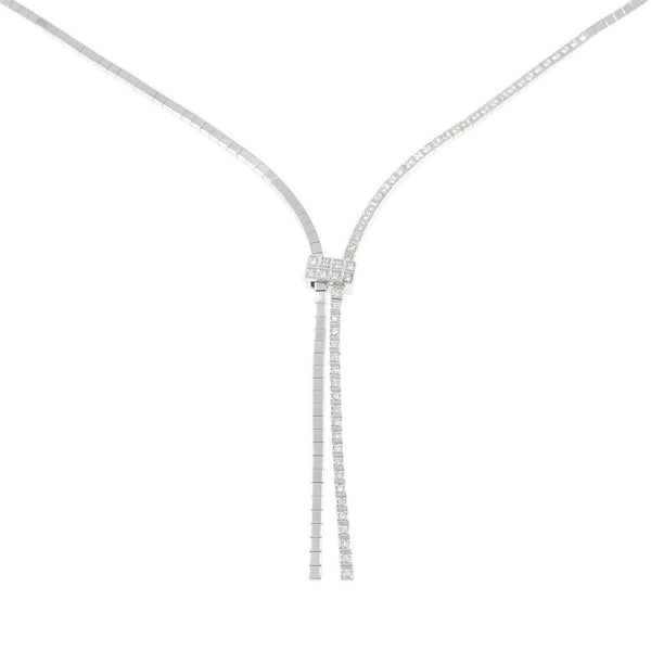Au750 White Gold Diamond Necklace