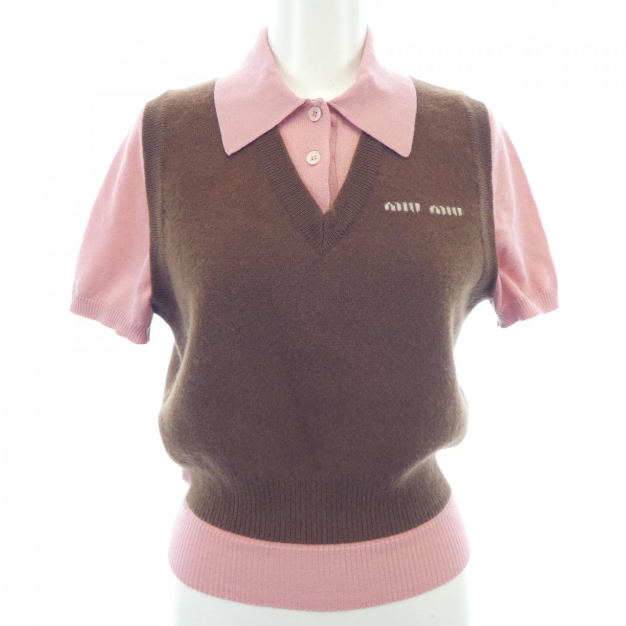 Miu Miu Polo Sweater Cashmere Blend Knit
