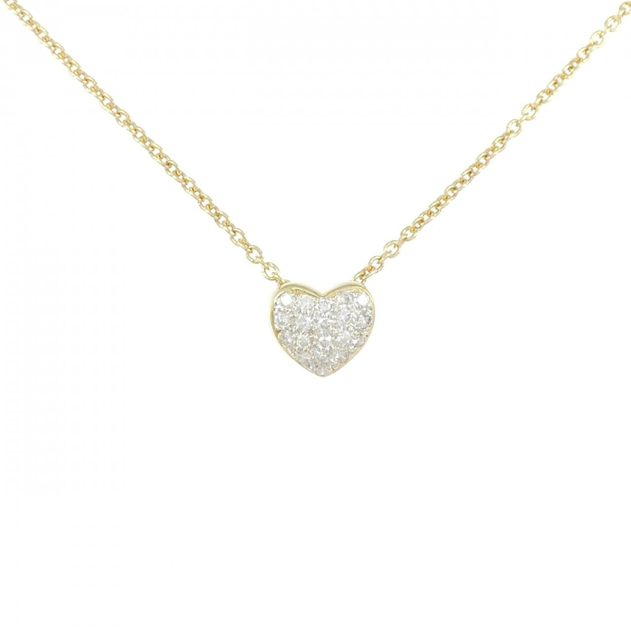 Au750 Heart Diamond Necklace