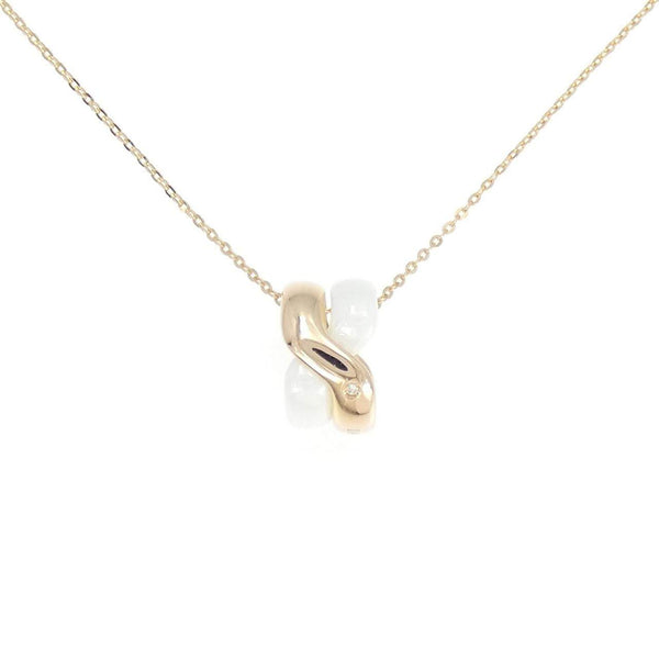 Damiani Abbraccio 750 Pink Gold Ceramic Necklace