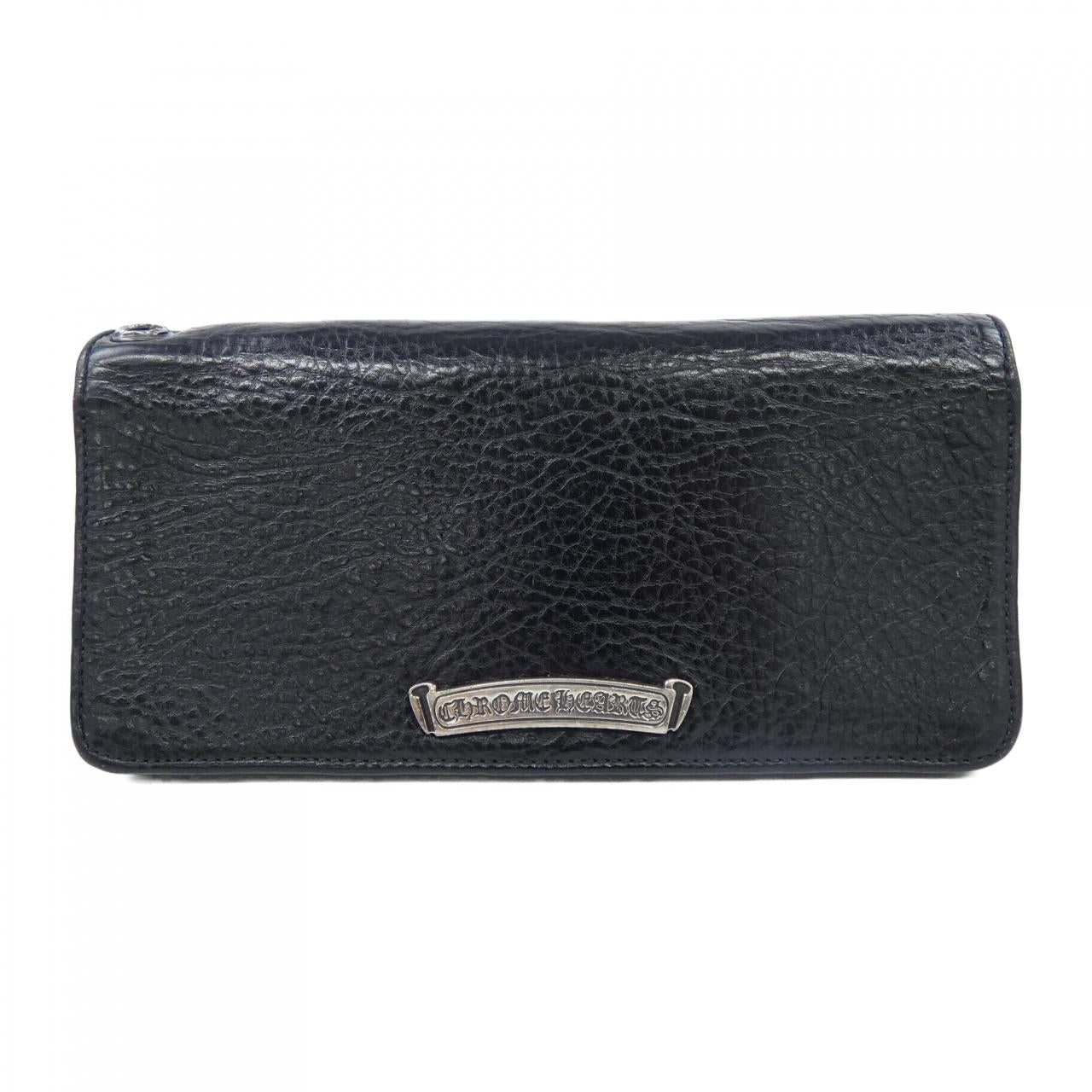 Chrome Hearts LNG SNGL FOLD TIPS Leather Wallet