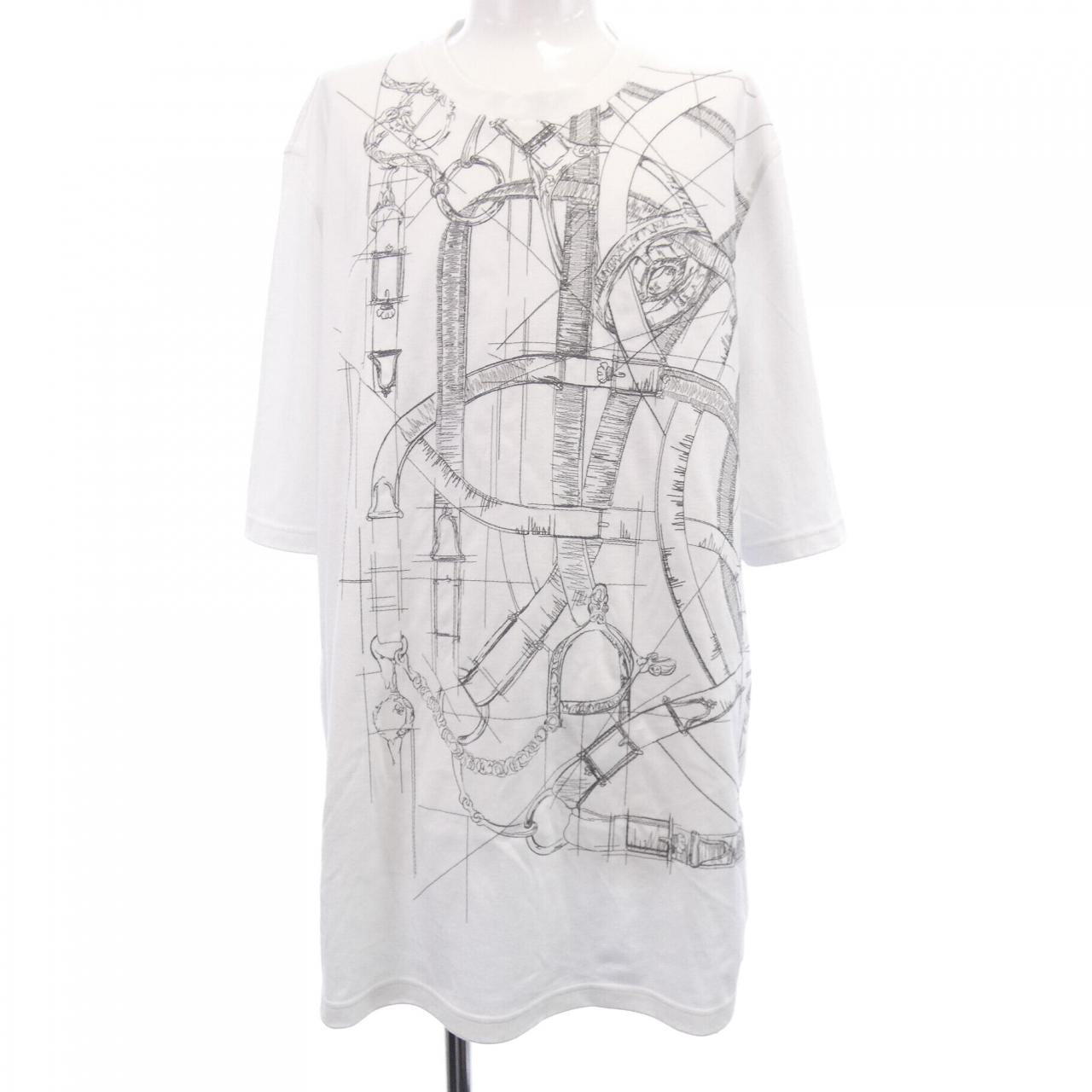 Hermes Cavalcadour Griffonne Cotton T Shirt
