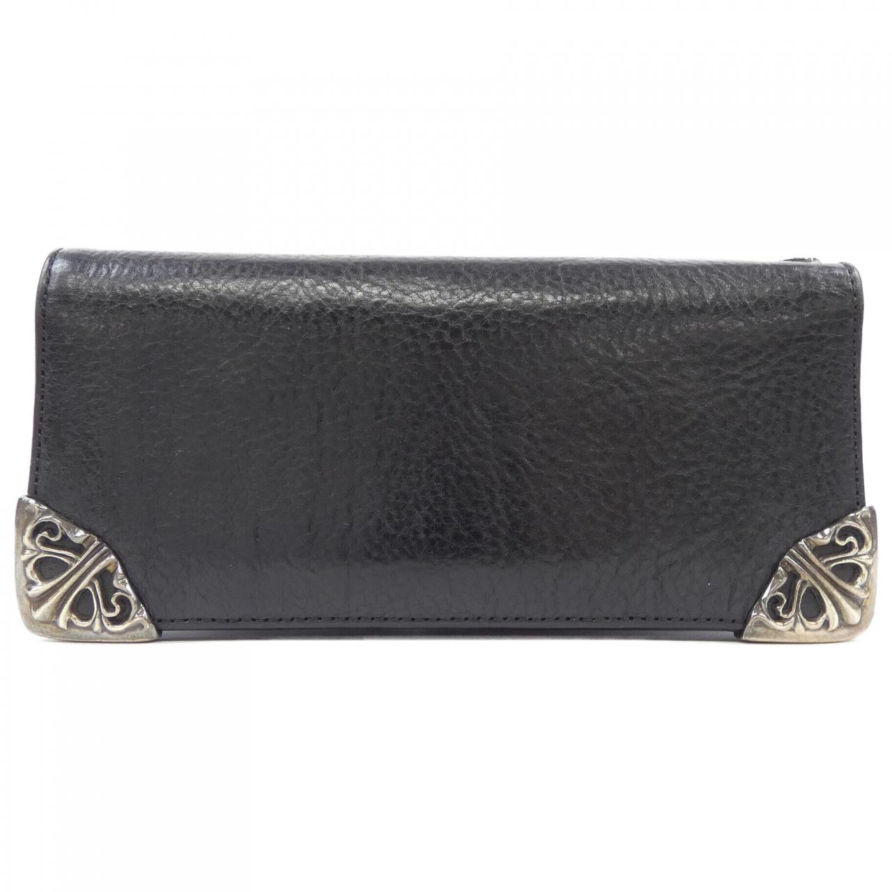 Chrome Hearts LNG SNGL FOLD TIPS Leather 925 Wallet