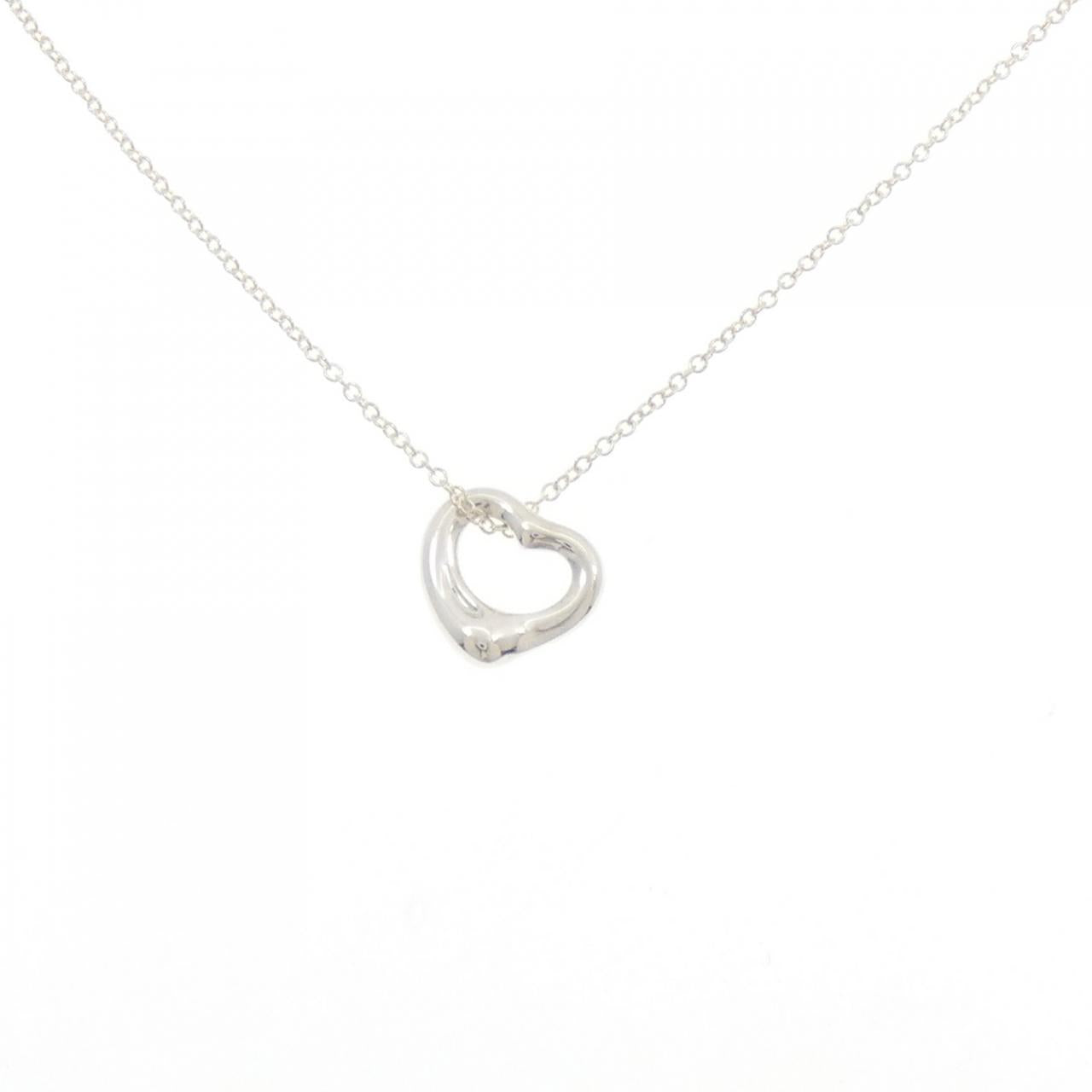 Tiffany & Co. Open Heart 925 Silver Necklace