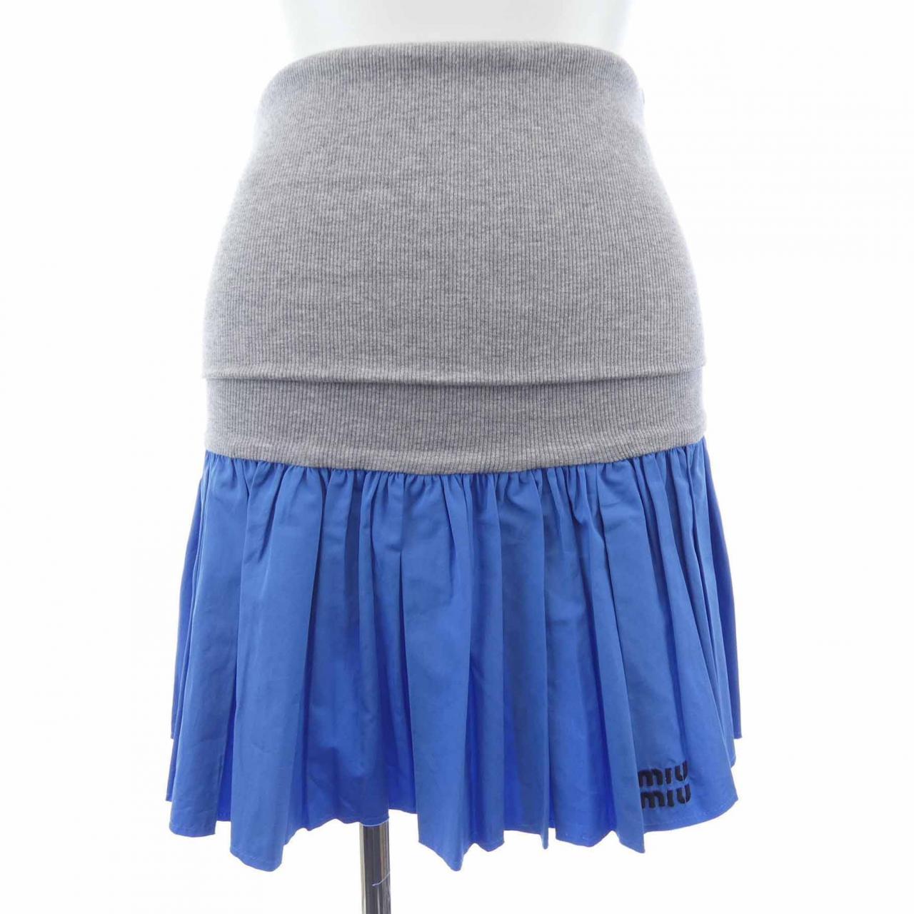 Miu Miu POPLIN AND JERSEY Skirt
