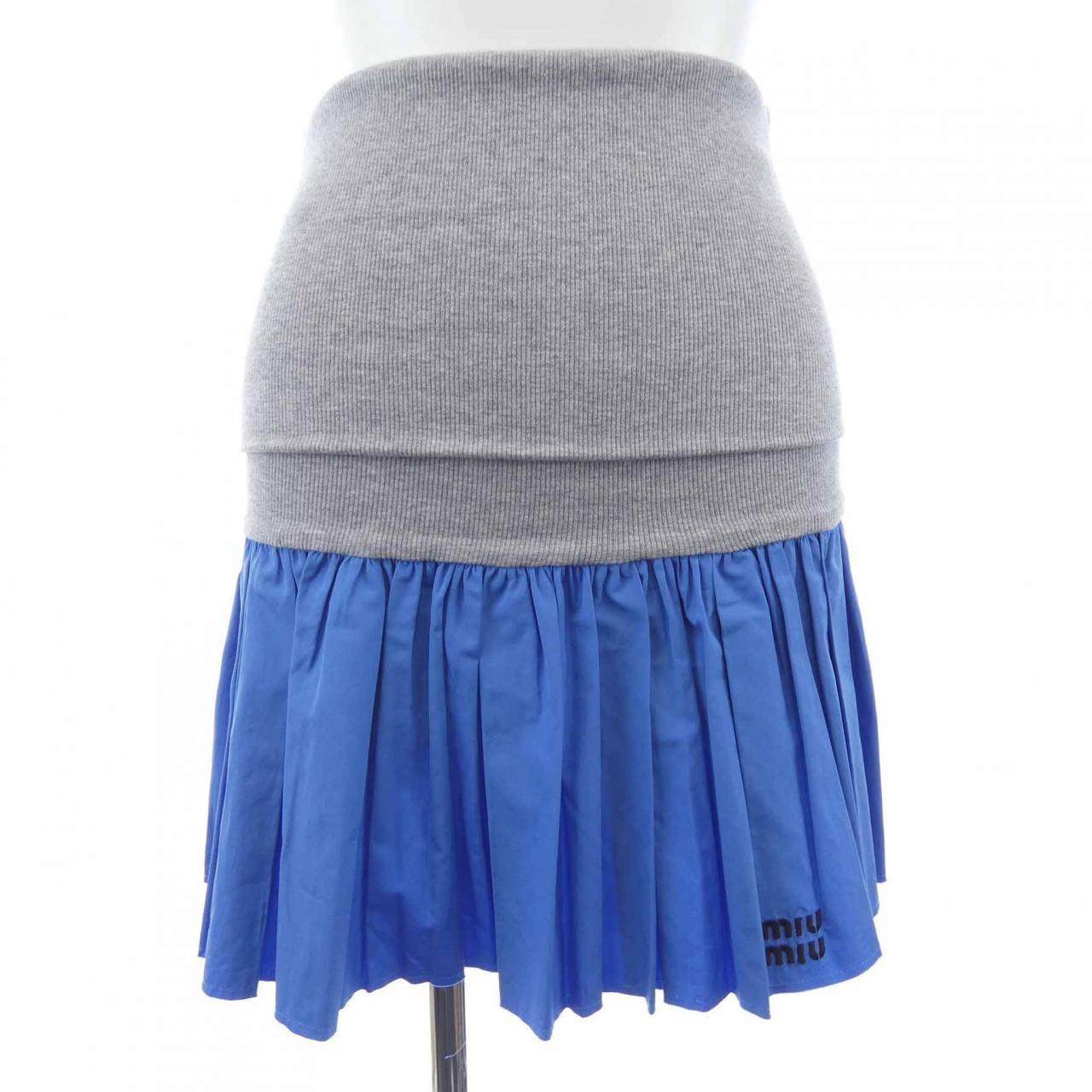 Miu Miu POPLIN AND JERSEY Skirt