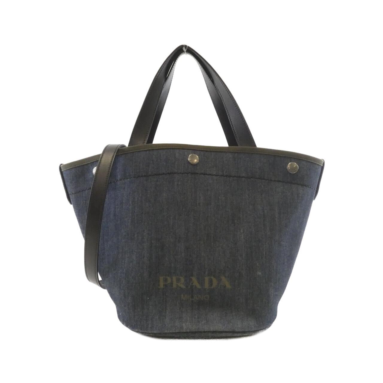 Prada 1BG244 DENIM CITY CALF Bag