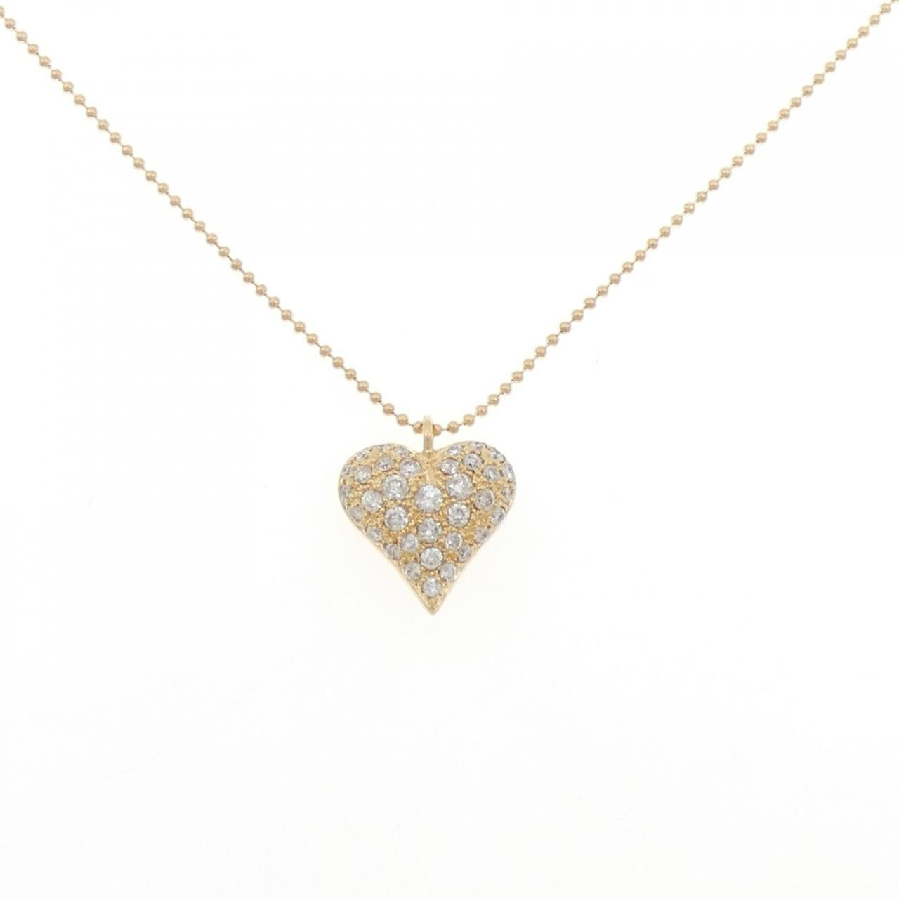 Au750 Heart Diamond Necklace