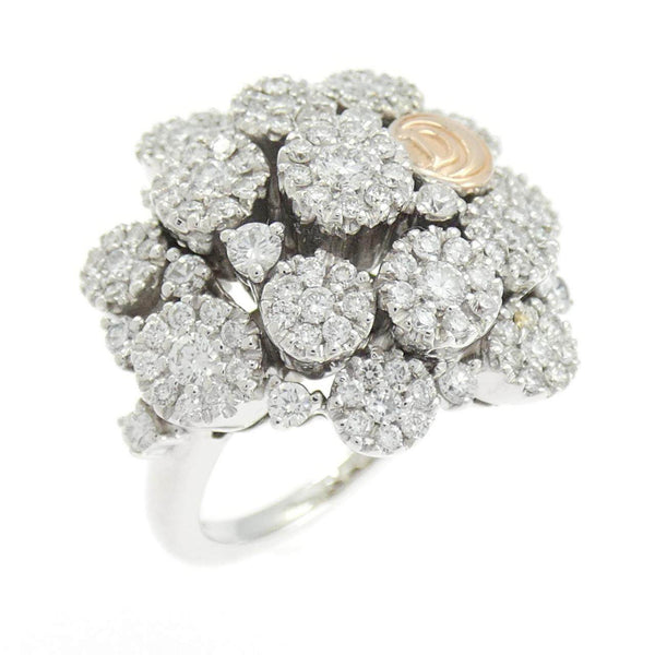Damiani 750 White Gold 750 Pink Gold Diamond Ring