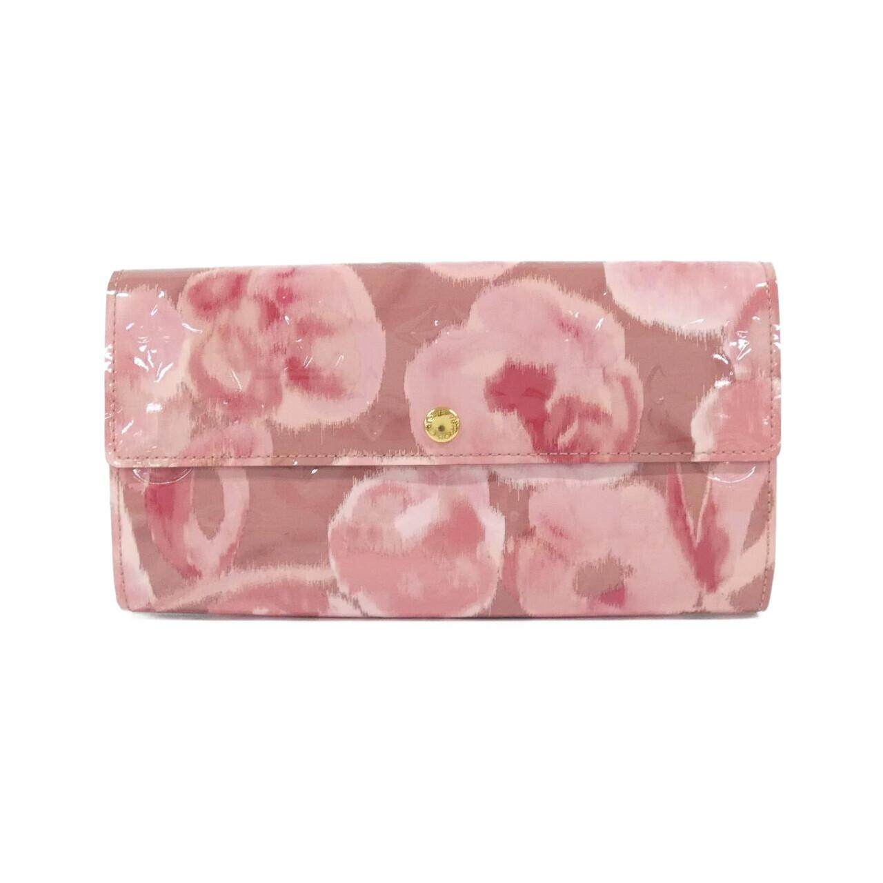 Louis Vuitton Monogram Vernis Flower Ikat Portefeuille Sarah Long Wallet