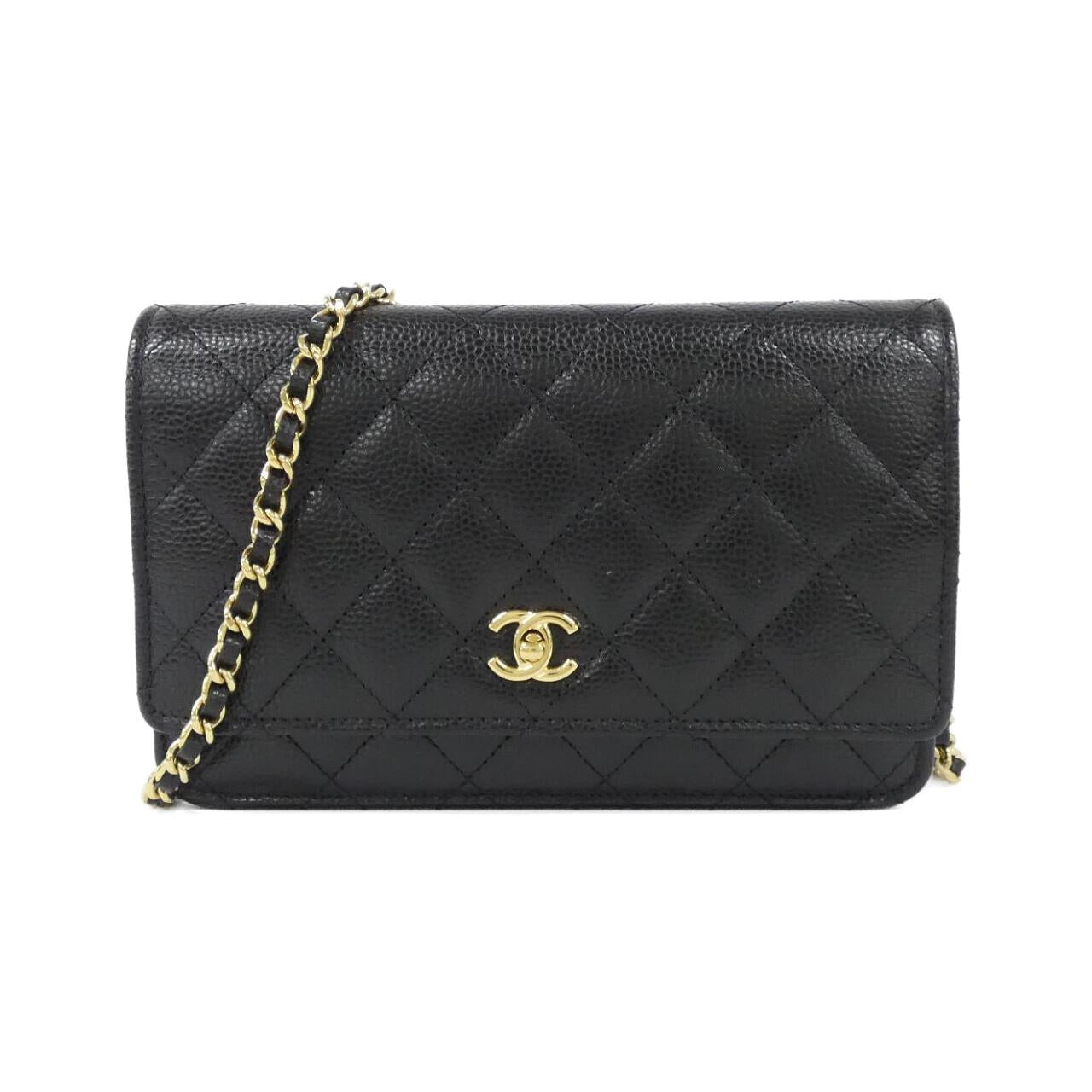 Chanel AP4241 Caviar Skin Chain Wallet