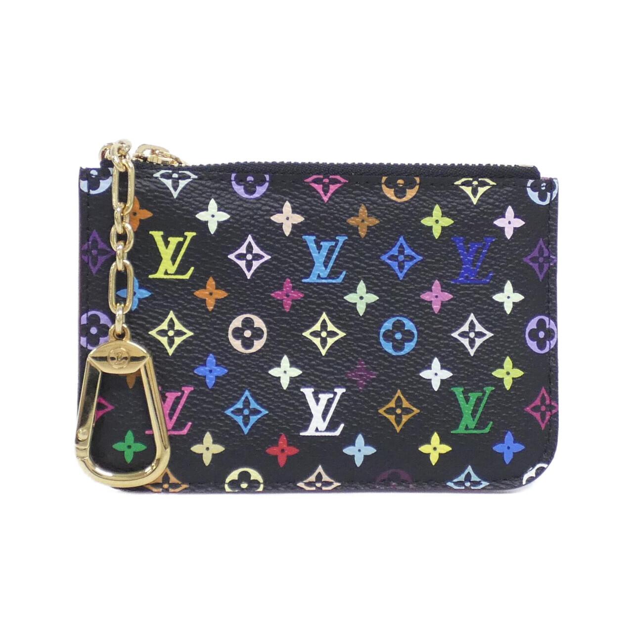Louis Vuitton Pochette Cles Multicolore Coated Canvas Coin Key Case