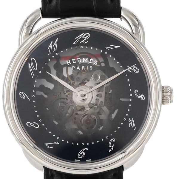 Hermes Arceau Squelette Stainless Steel Automatic