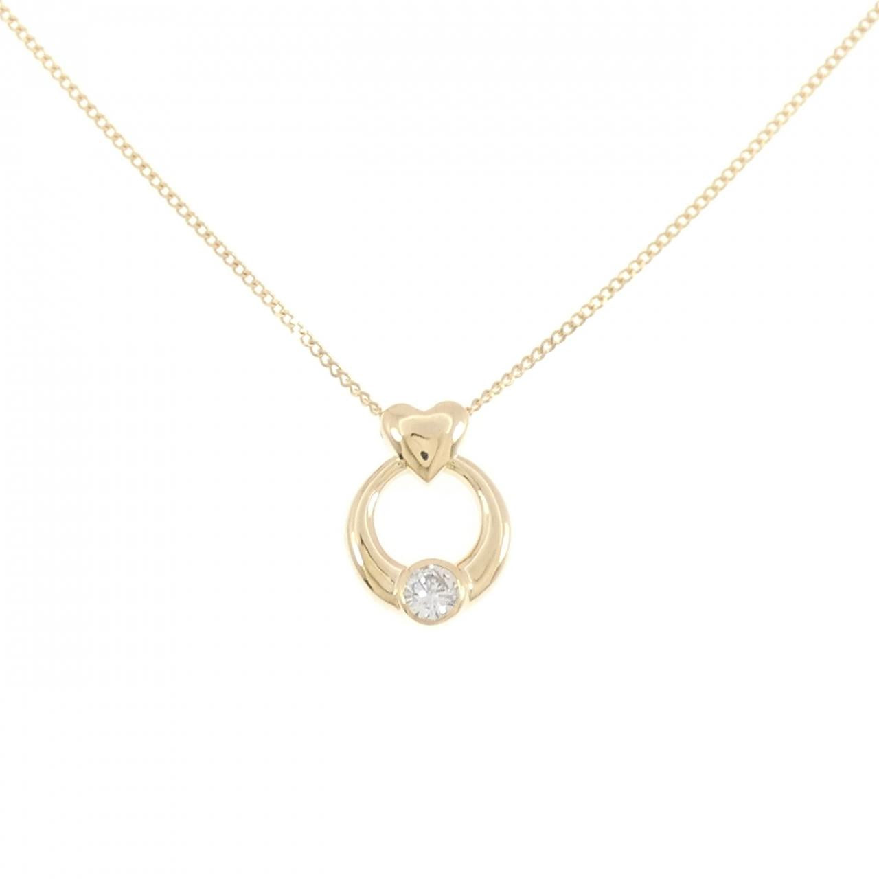 Au750 Heart Diamond Necklace