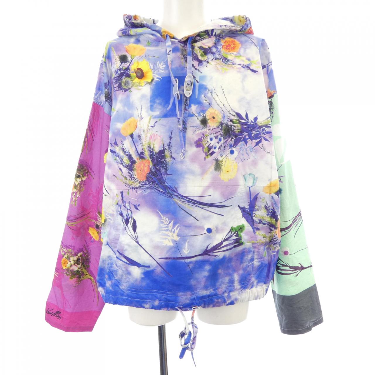 Louis Vuitton Flower Poplin Patchwork Hoodie