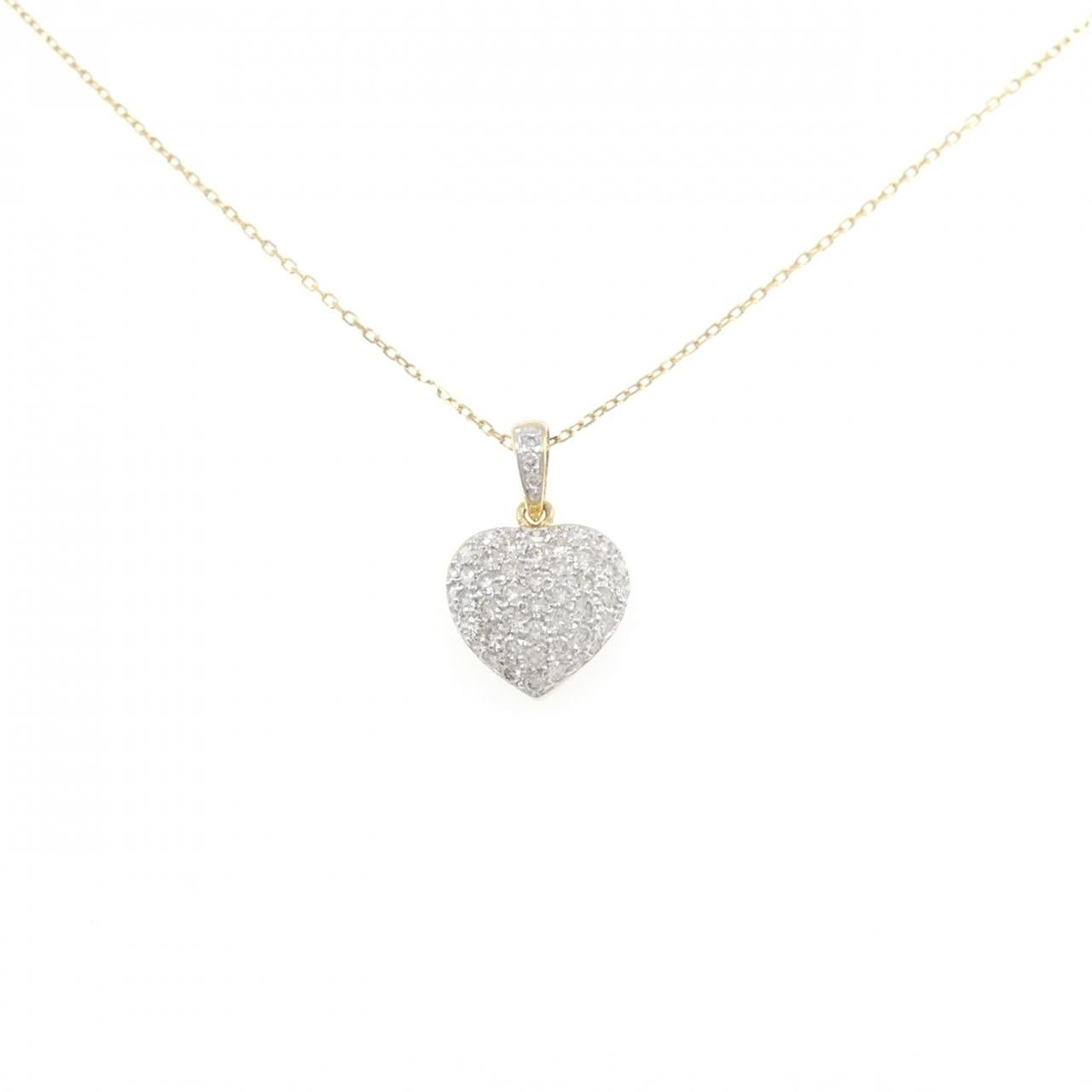 Au750 Heart Diamond Necklace