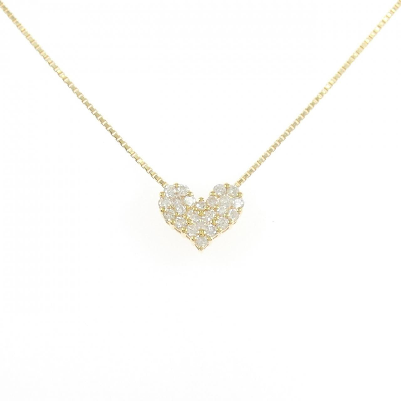 Au750 Heart Diamond Necklace