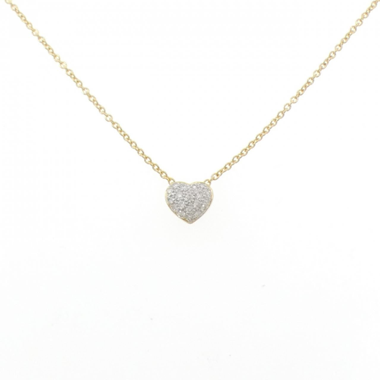 Au750 Heart Diamond Necklace