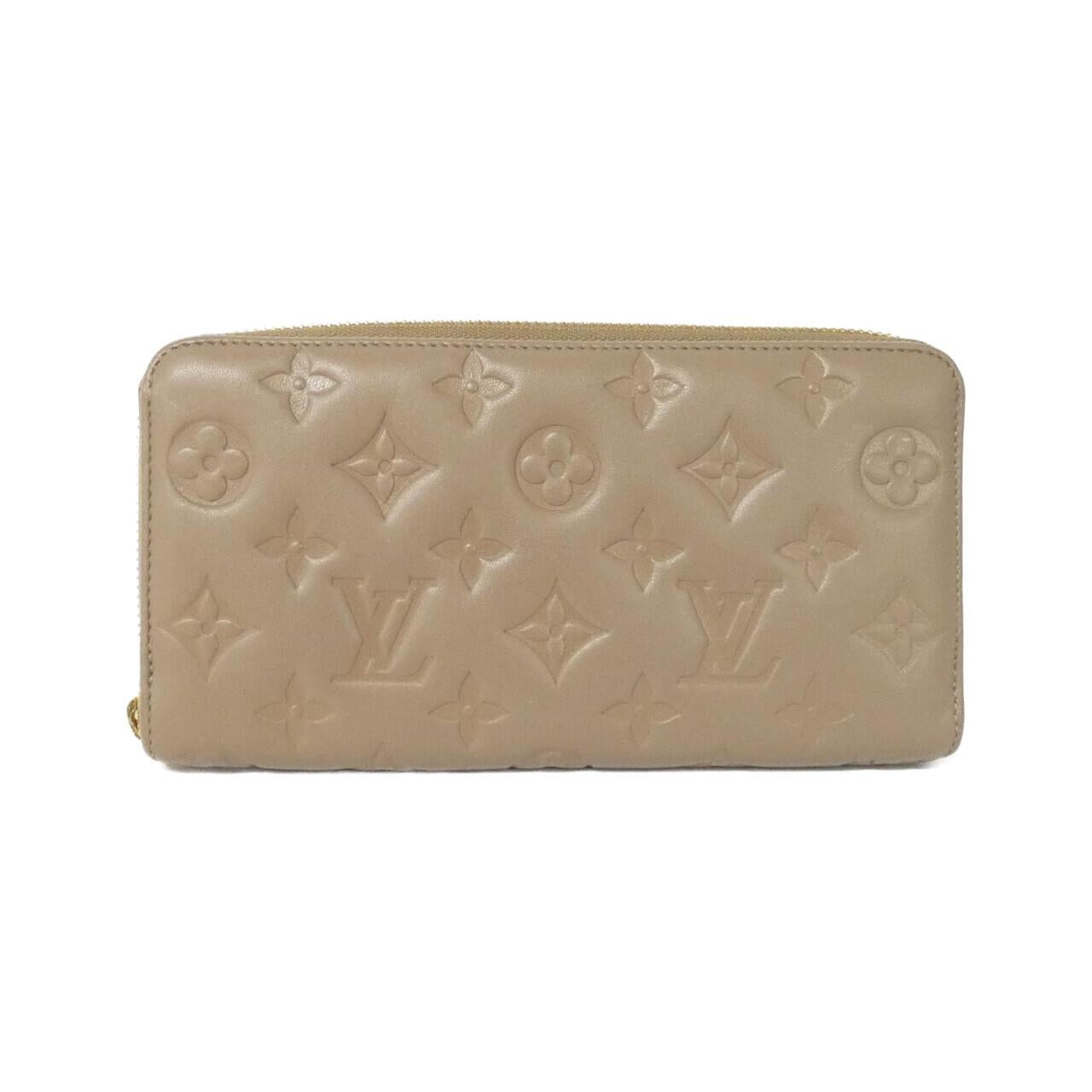 Louis Vuitton Coussin Zippy Wallet Lambskin Long Wallet