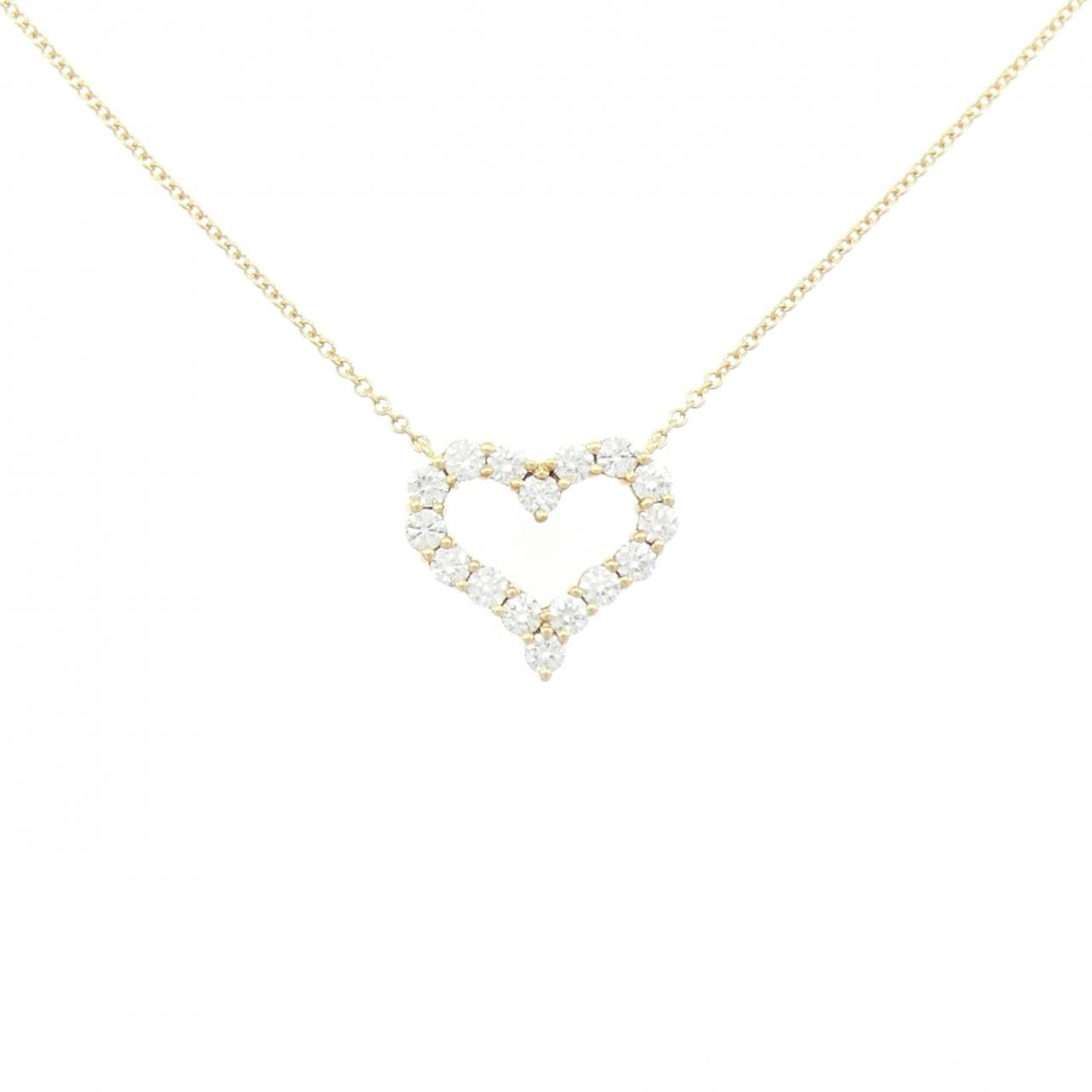Tiffany Sentimental Heart Small Au750 Diamond Necklace