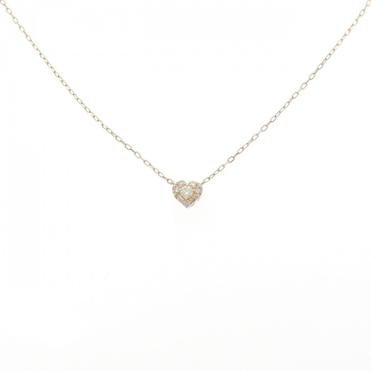 Au750 Heart Diamond Necklace
