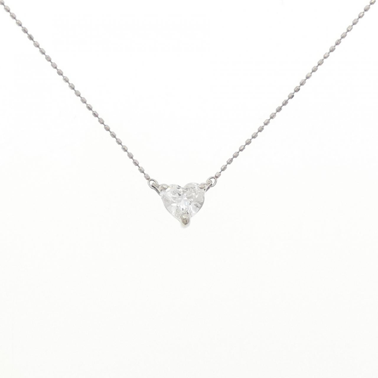 Platinum Diamond Heart Shape Necklace