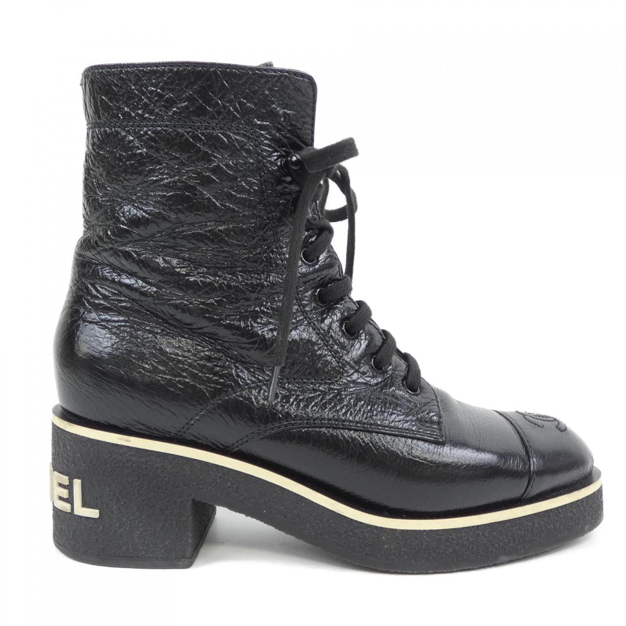 Chanel Shiny Lambskin Boots