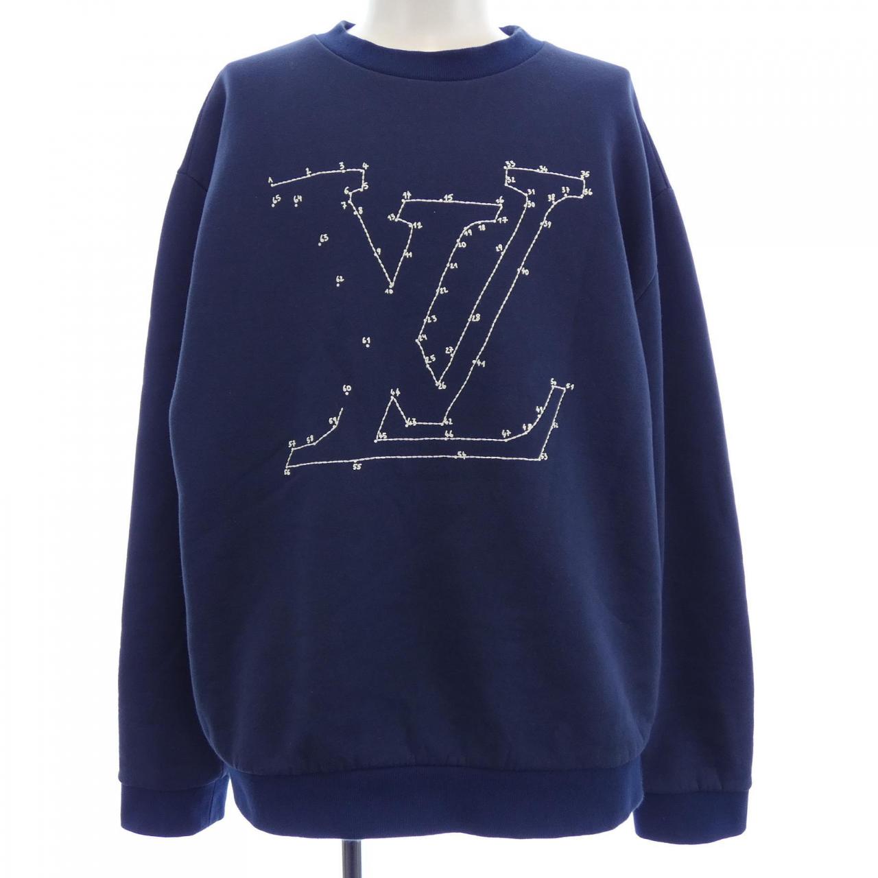 Louis Vuitton LV Stitch Print Embroidery Cotton Sweatshirt