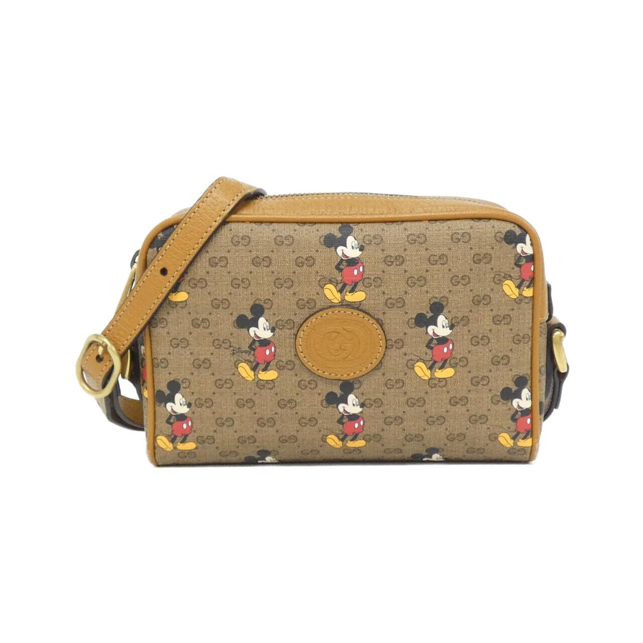 Gucci Mickey Print Mini GG Supreme Shoulder Bag