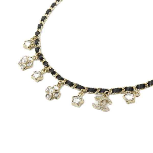 Chanel ABG275 Calfskin Pearl Necklace